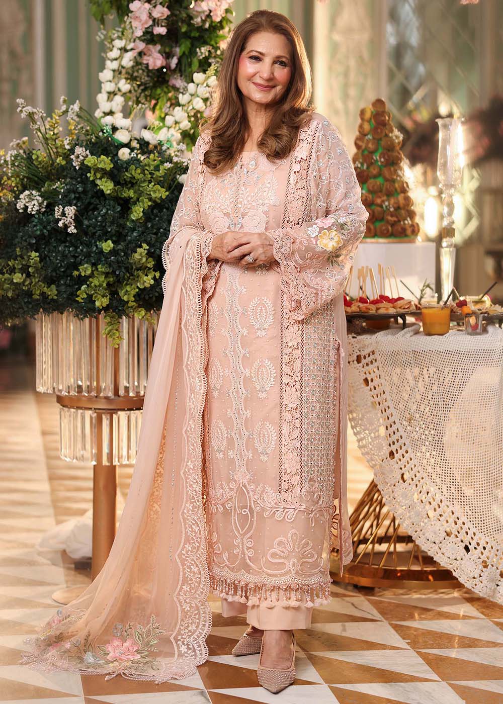 Tea Affair Chiffon Formals '26 by Maria B | MPC-26-104 - Image 10