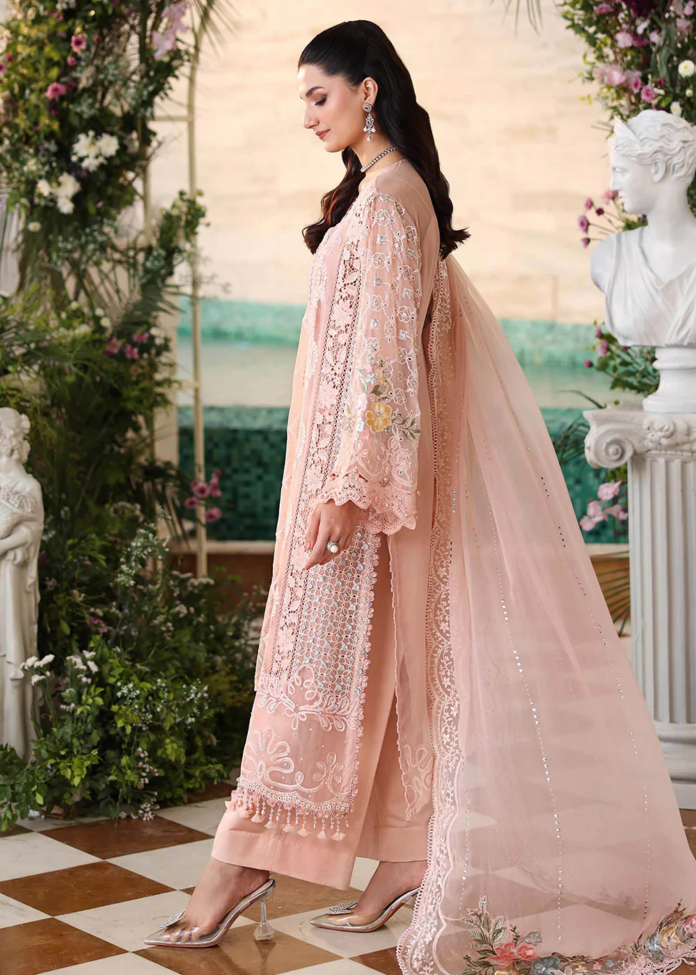 Tea Affair Chiffon Formals '26 by Maria B | MPC-26-104 - Image 11