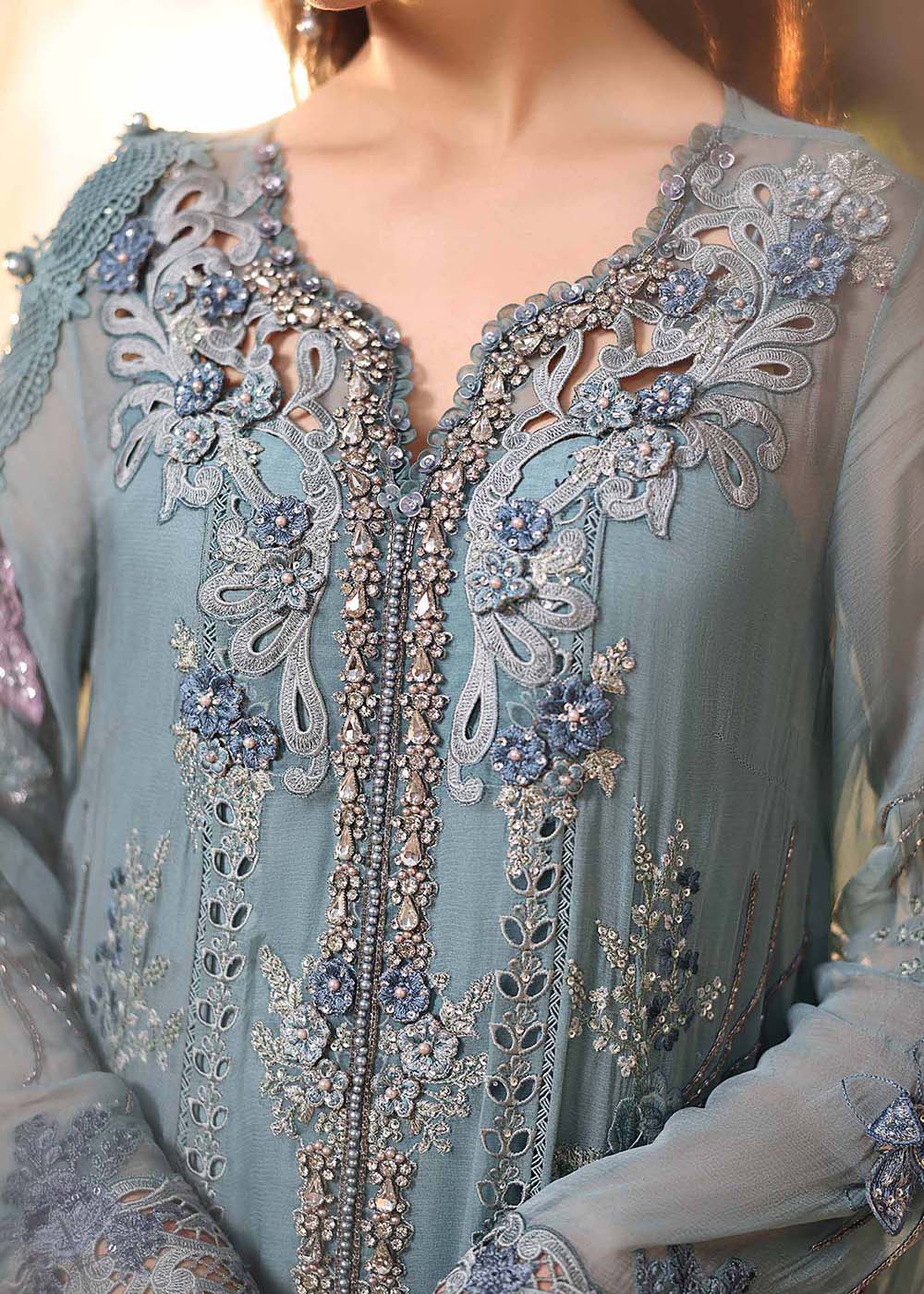 Tea Affair Chiffon Formals '26 by Maria B | MPC-26-106 - Image 7