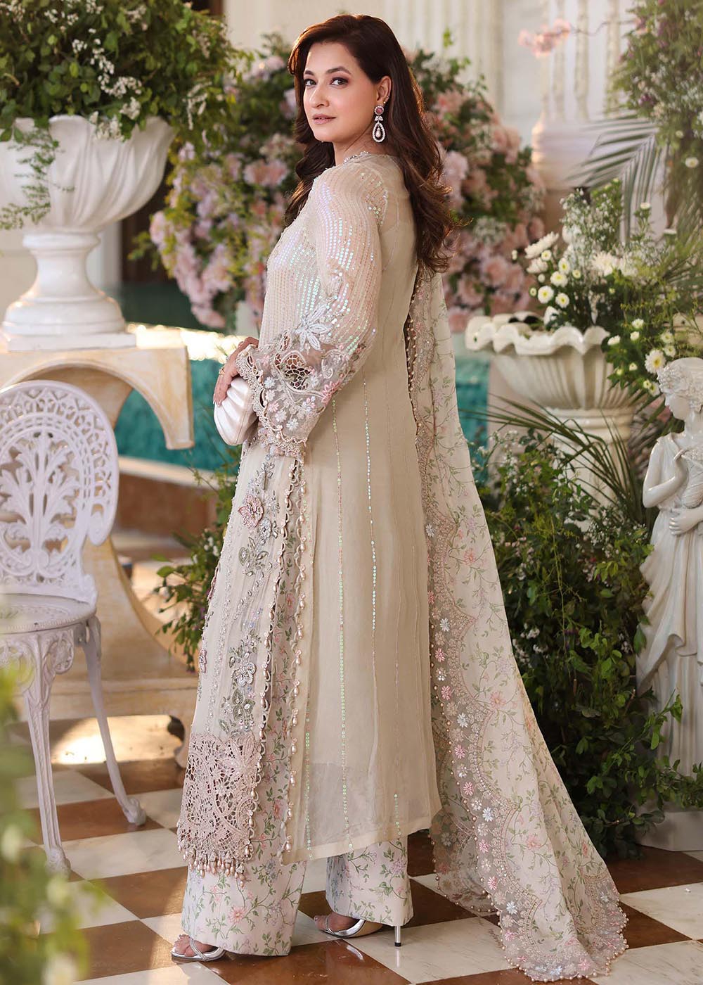 Tea Affair Chiffon Formals '26 by Maria B | MPC-26-107 - Image 3