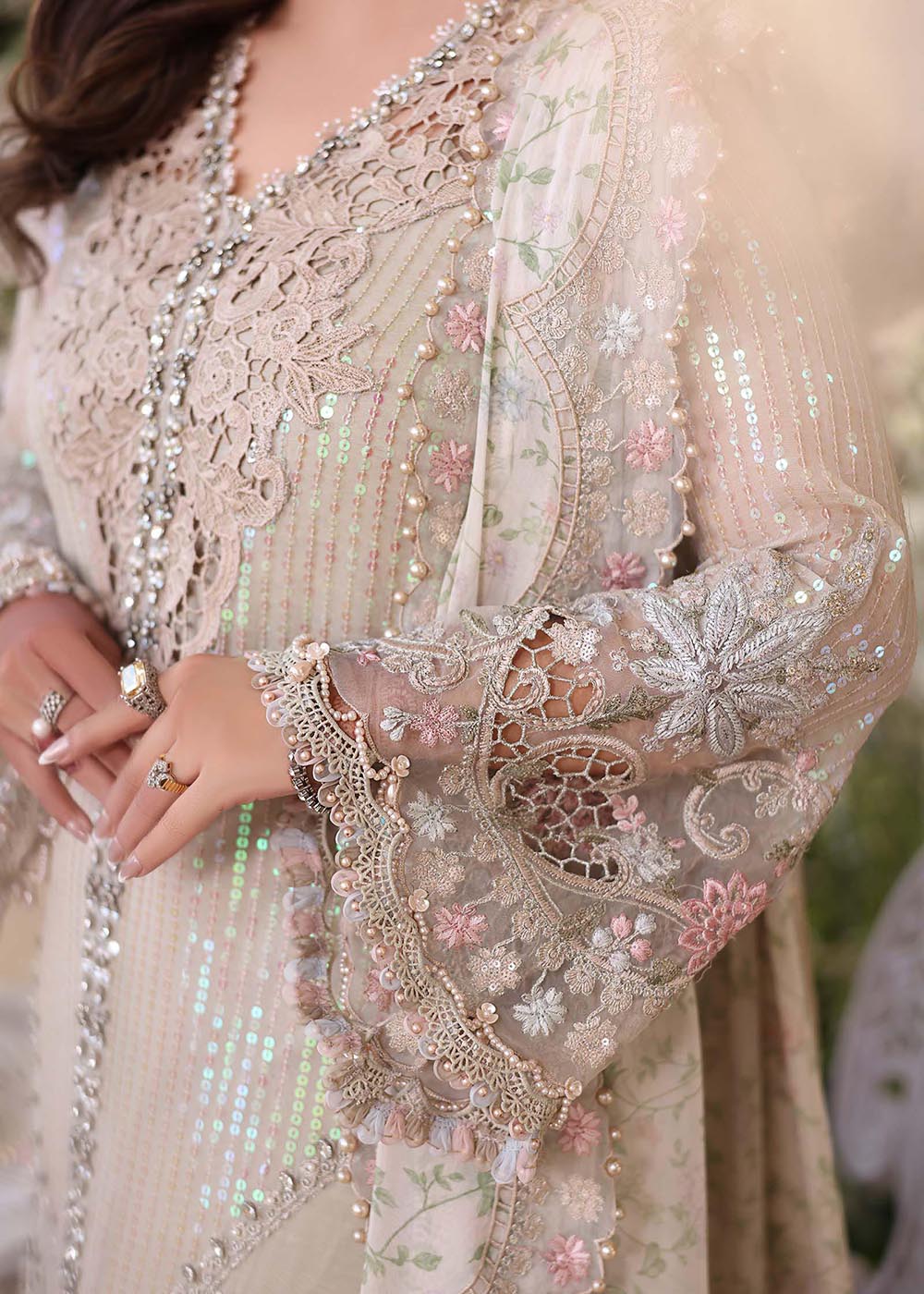 Tea Affair Chiffon Formals '26 by Maria B | MPC-26-107 - Image 6