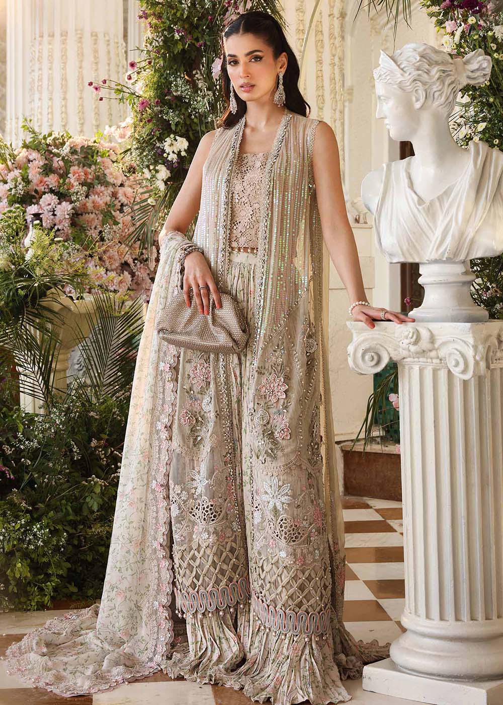 Tea Affair Chiffon Formals '26 by Maria B | MPC-26-107 - Image 9