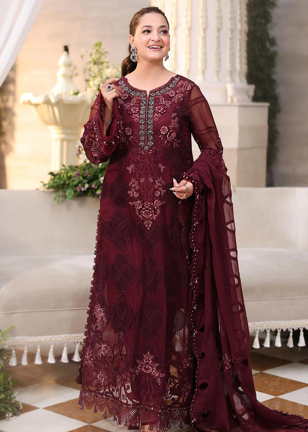 Tea Affair Chiffon Formals '26 by Maria B | MPC-26-108 - Image 4