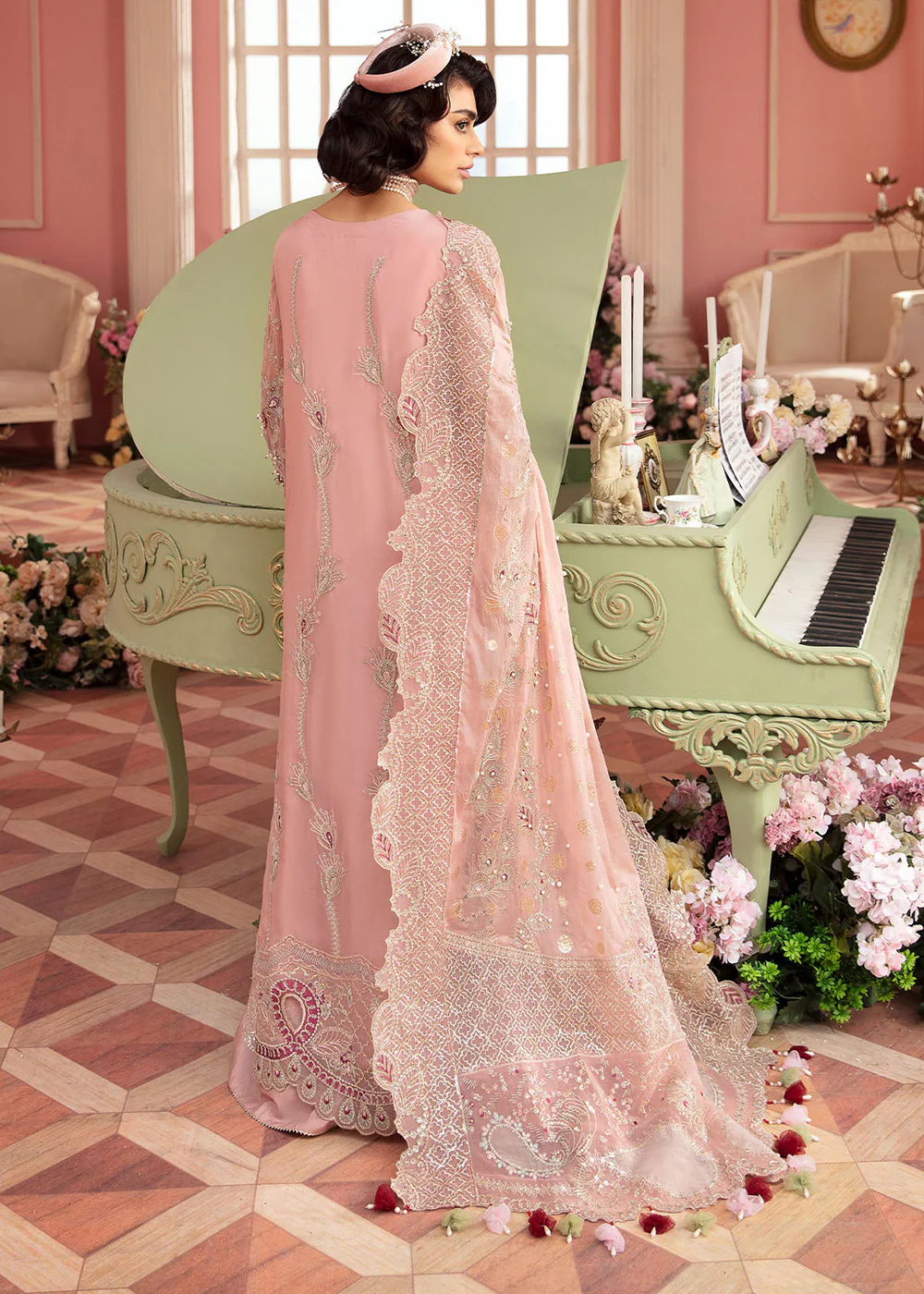The Secret Garden Luxury Unstitched Formals '24 by Nureh | CAROLINE - Image 3