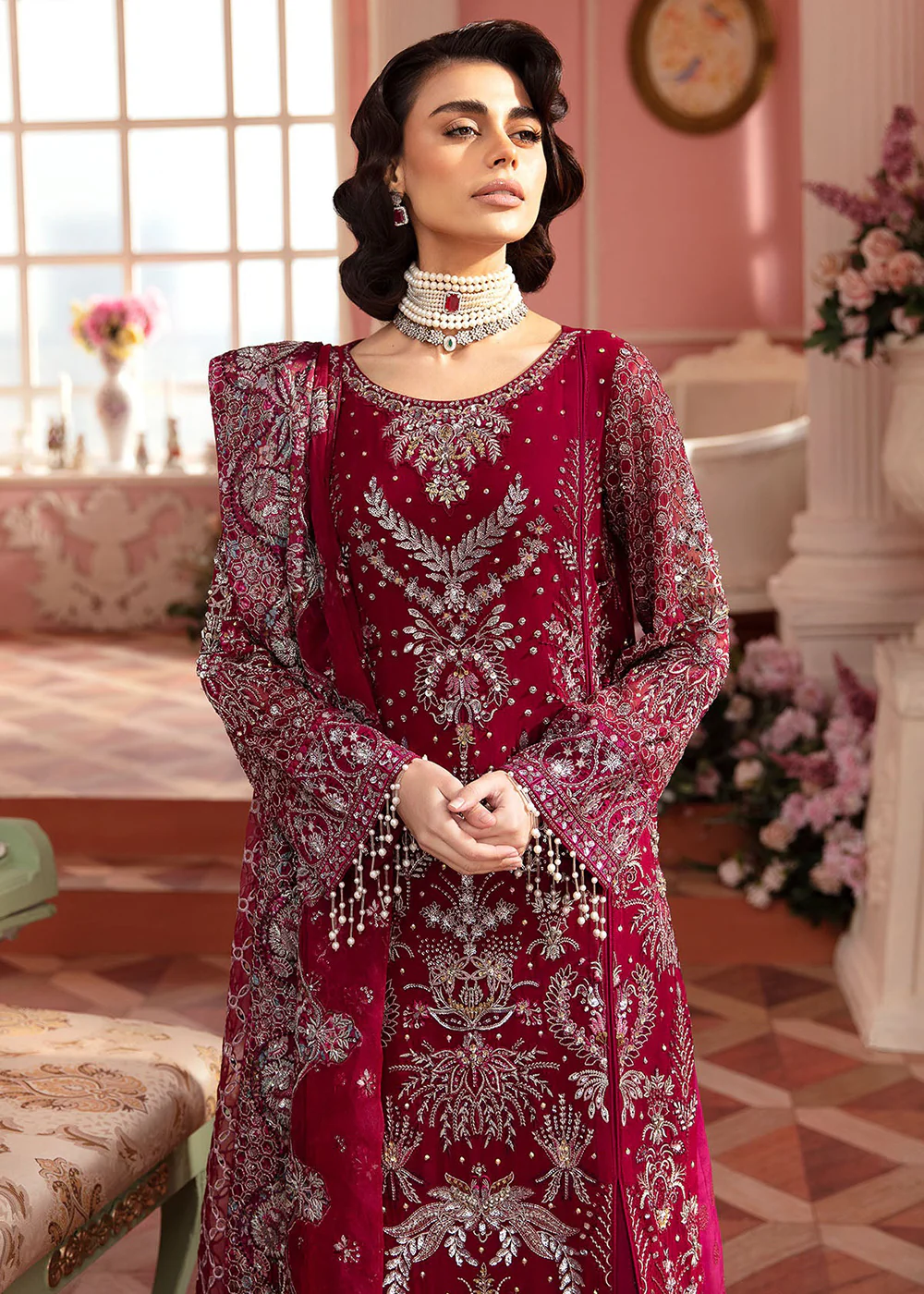 The Secret Garden Luxury Unstitched Formals '24 by Nureh | CHARLOTTE - Image 6
