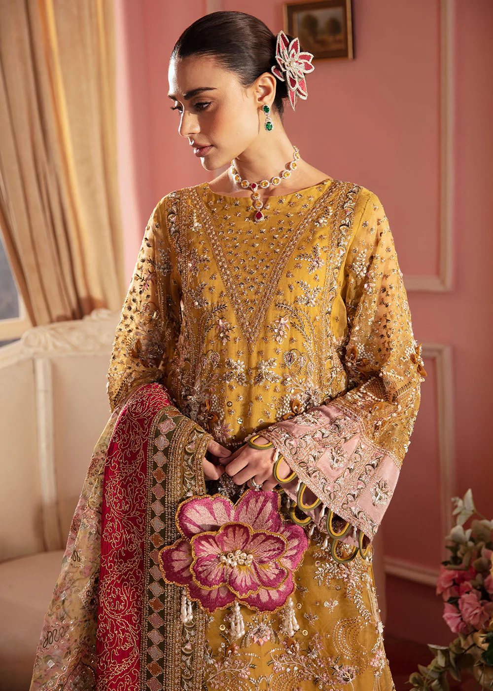 The Secret Garden Luxury Unstitched Formals '24 by Nureh | FLORENCE - Image 2