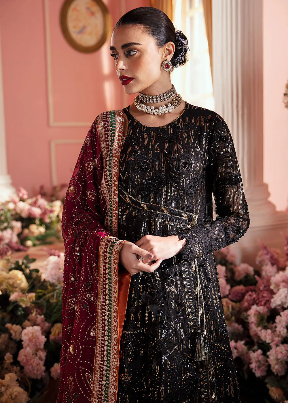 The Secret Garden Luxury Unstitched Formals '24 by Nureh | STELLA - Image 2