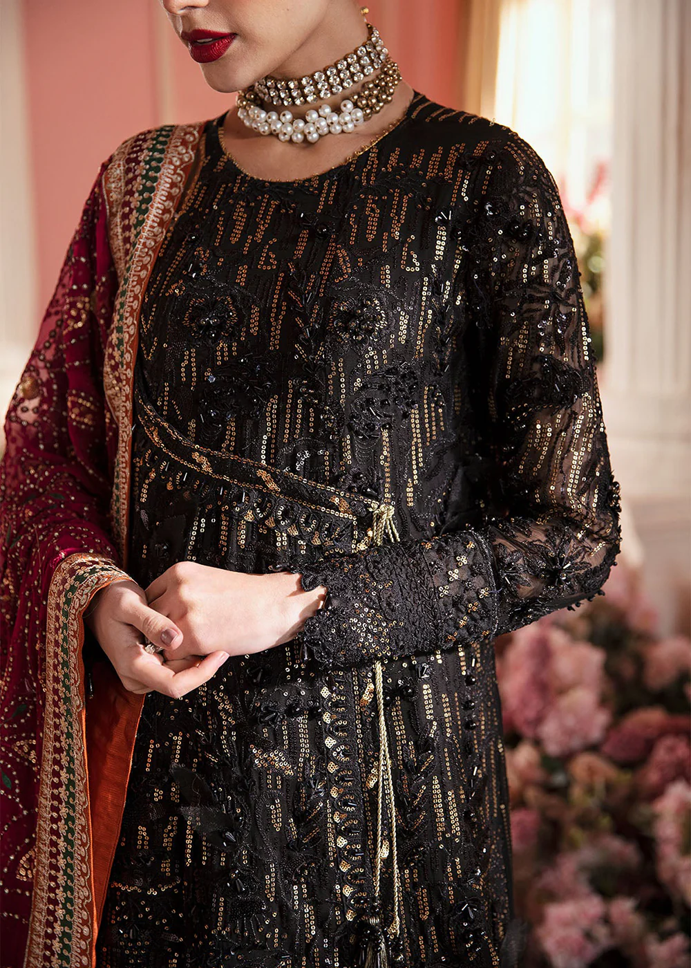 The Secret Garden Luxury Unstitched Formals '24 by Nureh | STELLA - Image 9