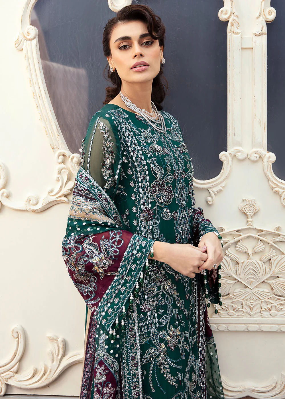The Secret Garden Luxury Unstitched Formals '24 by Nureh | VICTORIA - Image 6