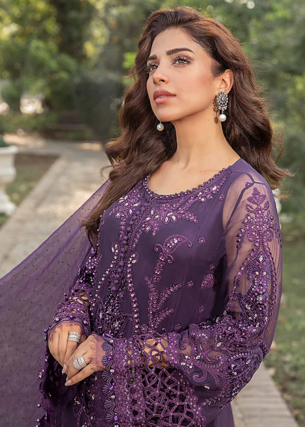 Unstitched Chiffon Formals '24 by Maria B | MPC-24-102 - Image 2