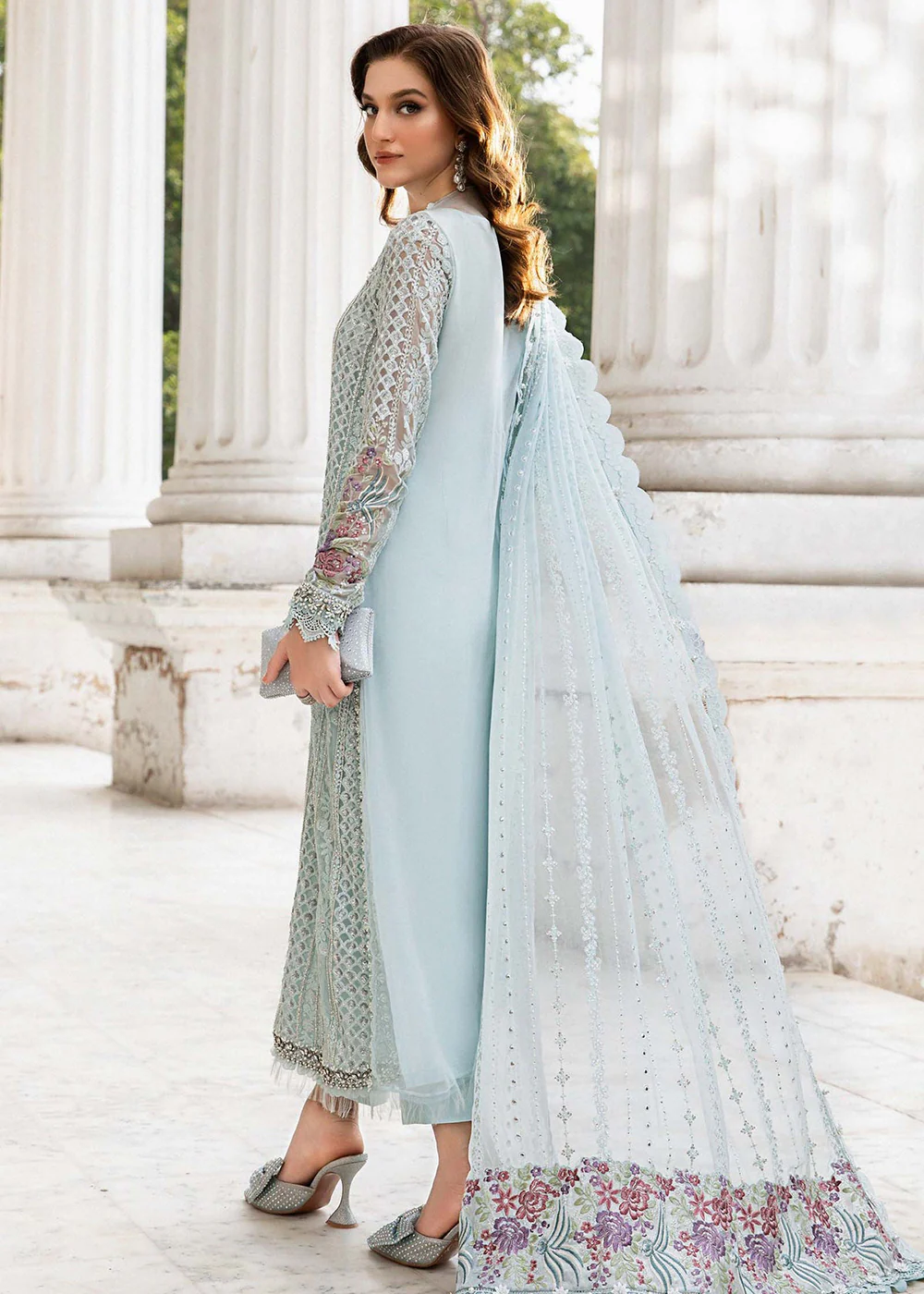 Unstitched Chiffon Formals '24 by Maria B | MPC-24-103 - Image 3