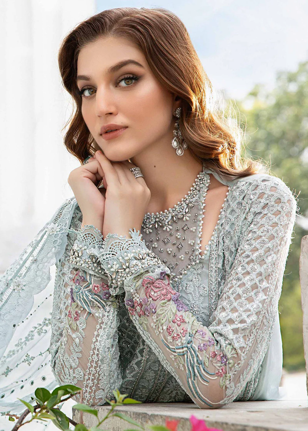 Unstitched Chiffon Formals '24 by Maria B | MPC-24-103 - Image 5