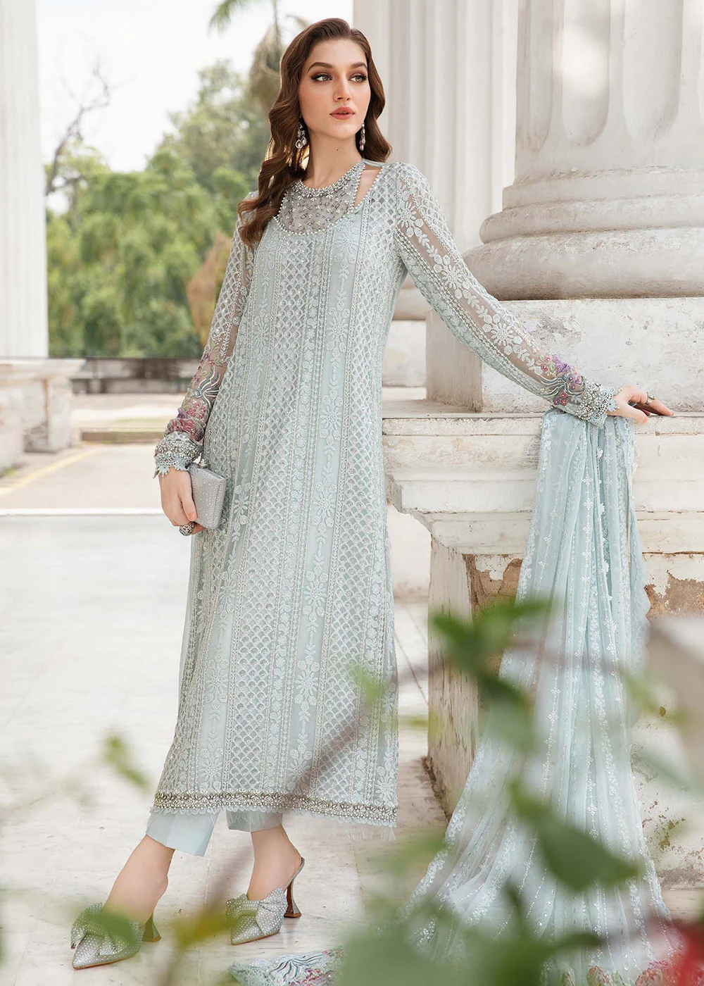 Unstitched Chiffon Formals '24 by Maria B | MPC-24-103 - Image 6