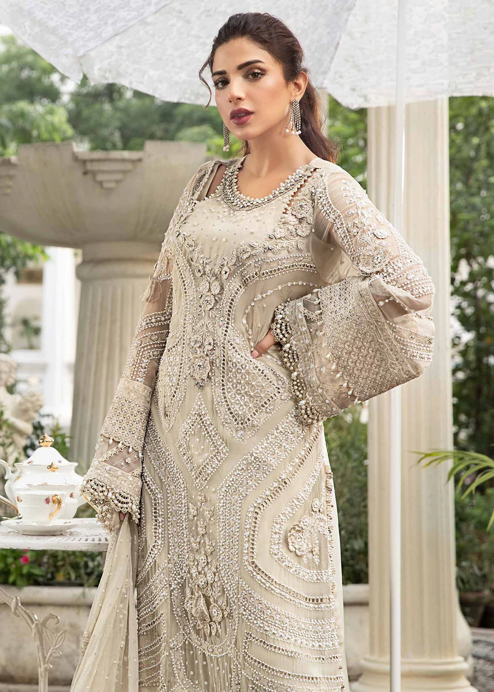 Unstitched Chiffon Formals '24 by Maria B | MPC-24-104 - Image 2