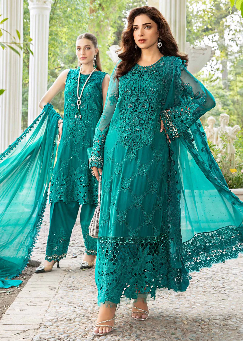 Unstitched Chiffon Formals '24 by Maria B | MPC-24-105 - Image 5
