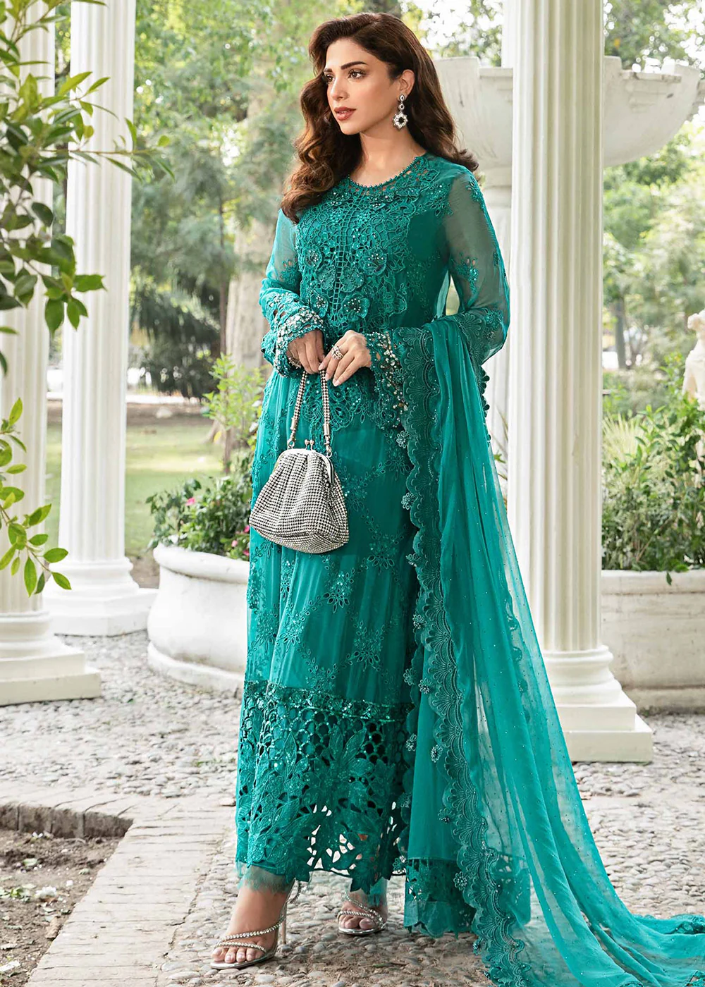 Unstitched Chiffon Formals '24 by Maria B | MPC-24-105 - Image 7
