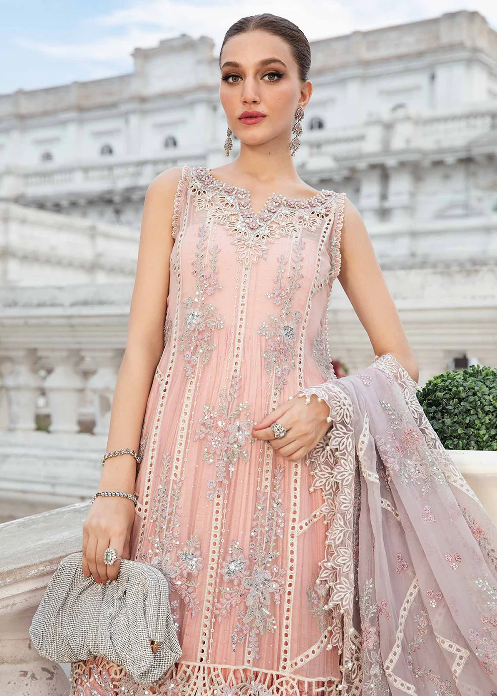Unstitched Chiffon Formals '24 by Maria B | MPC-24-106 - Image 2