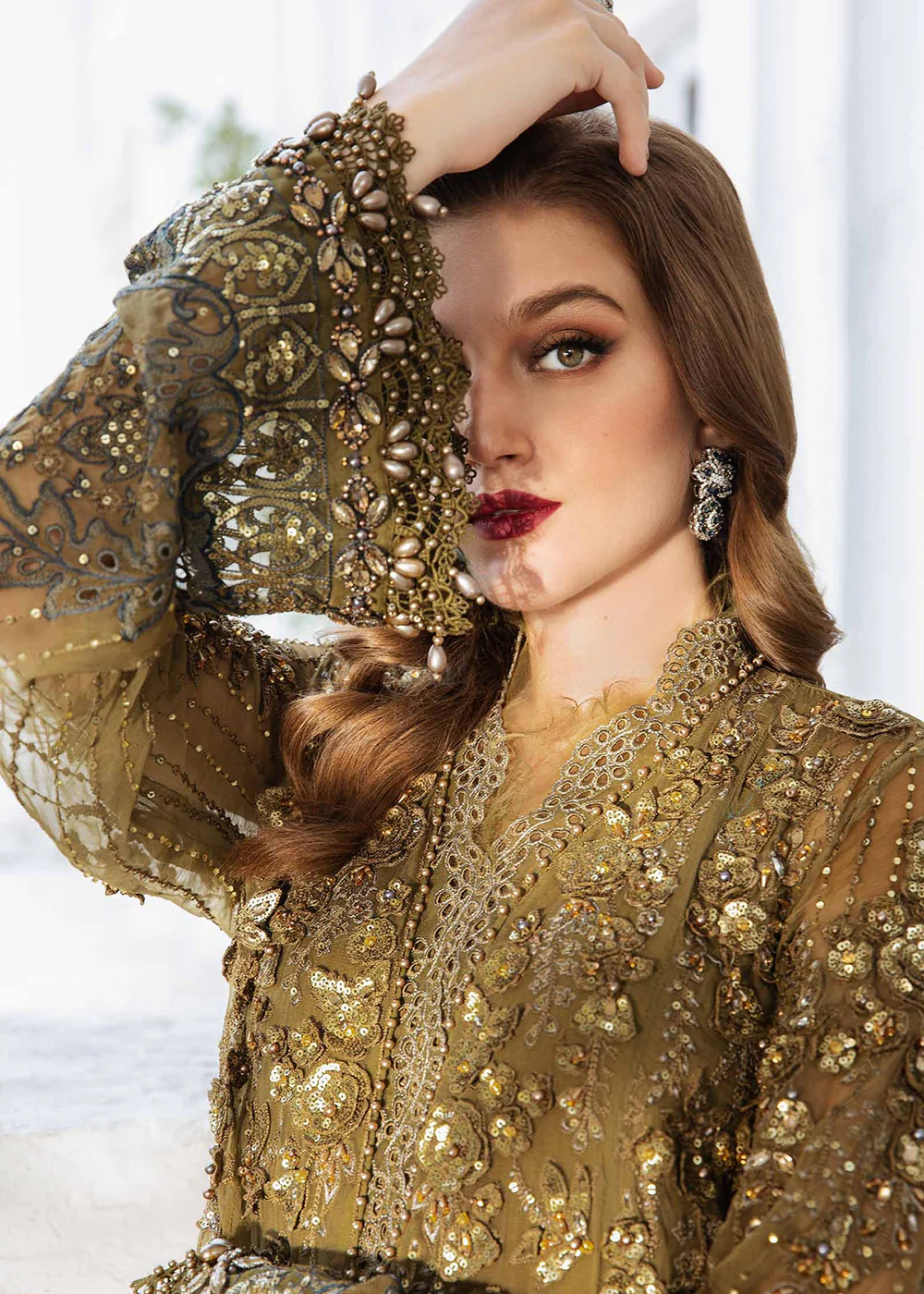 Unstitched Chiffon Formals '24 by Maria B | MPC-24-108 - Image 4