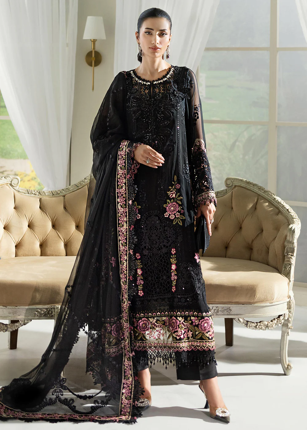 Unstitched Chiffons '25 by Maria B | MPC-25-104