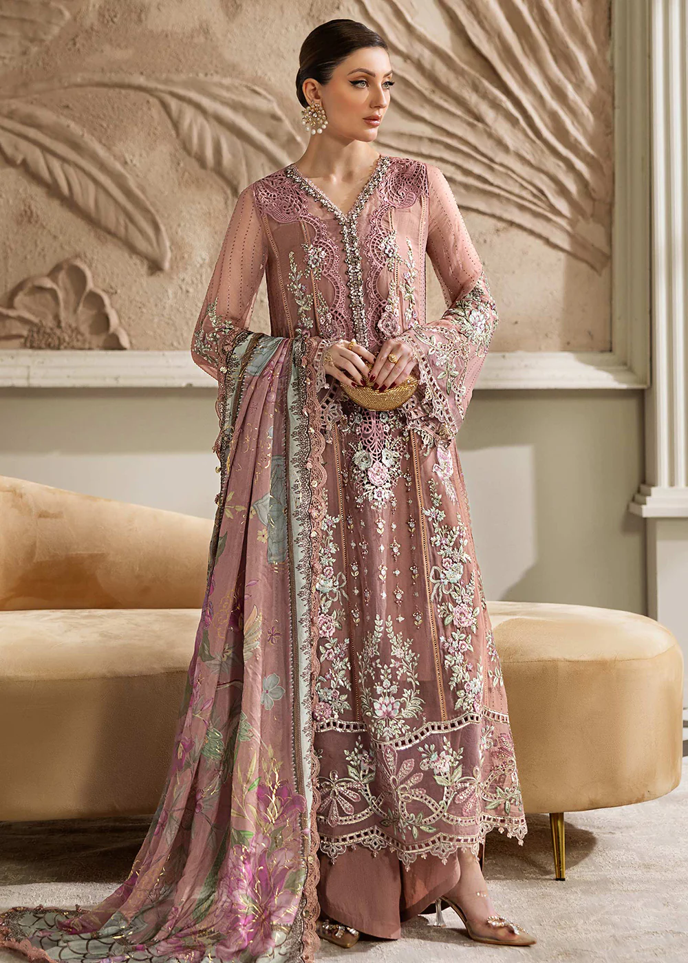 Unstitched Chiffons '25 by Maria B | MPC-25-105