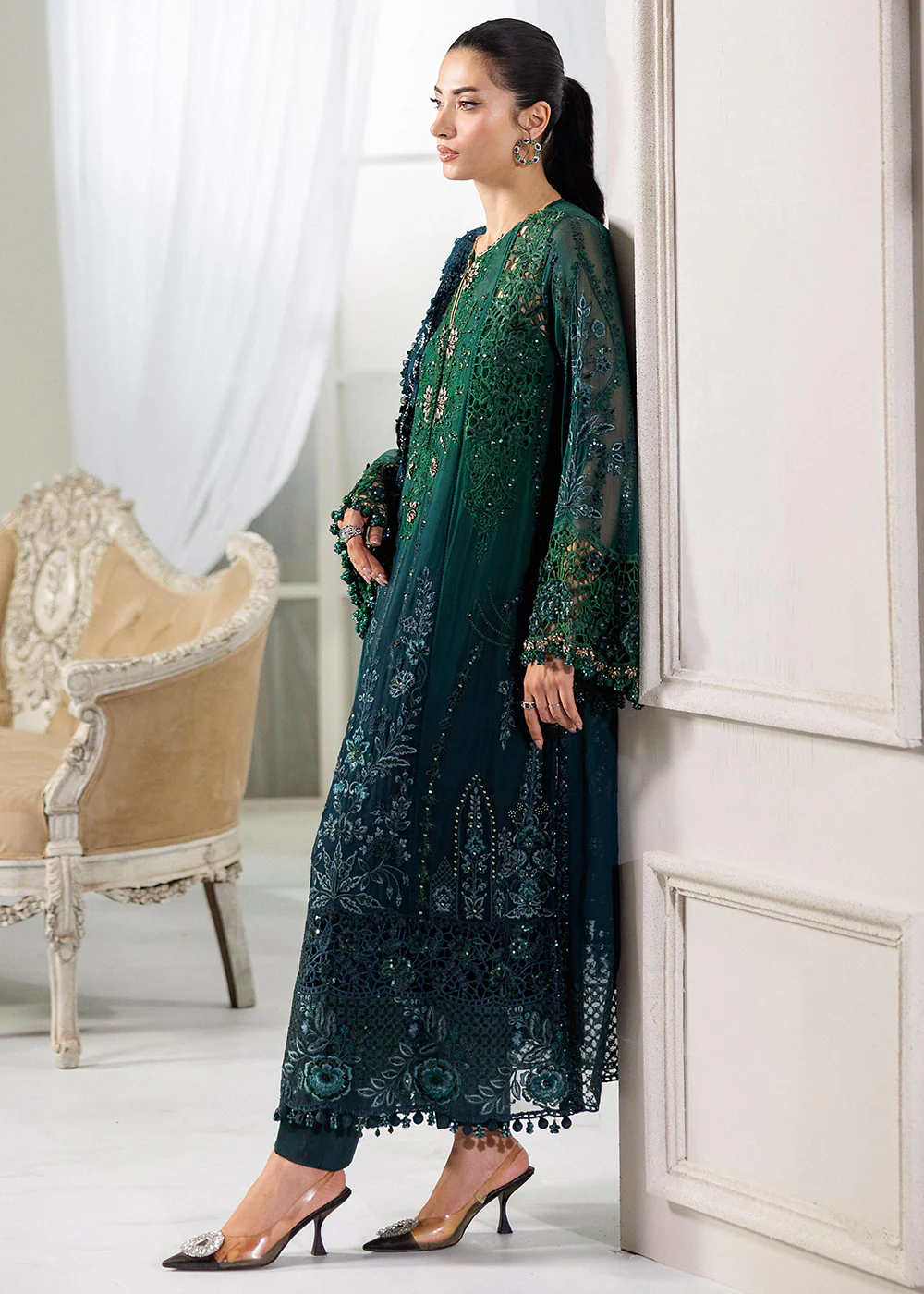 Unstitched Chiffons '25 by Maria B | MPC-25-106 - Image 3