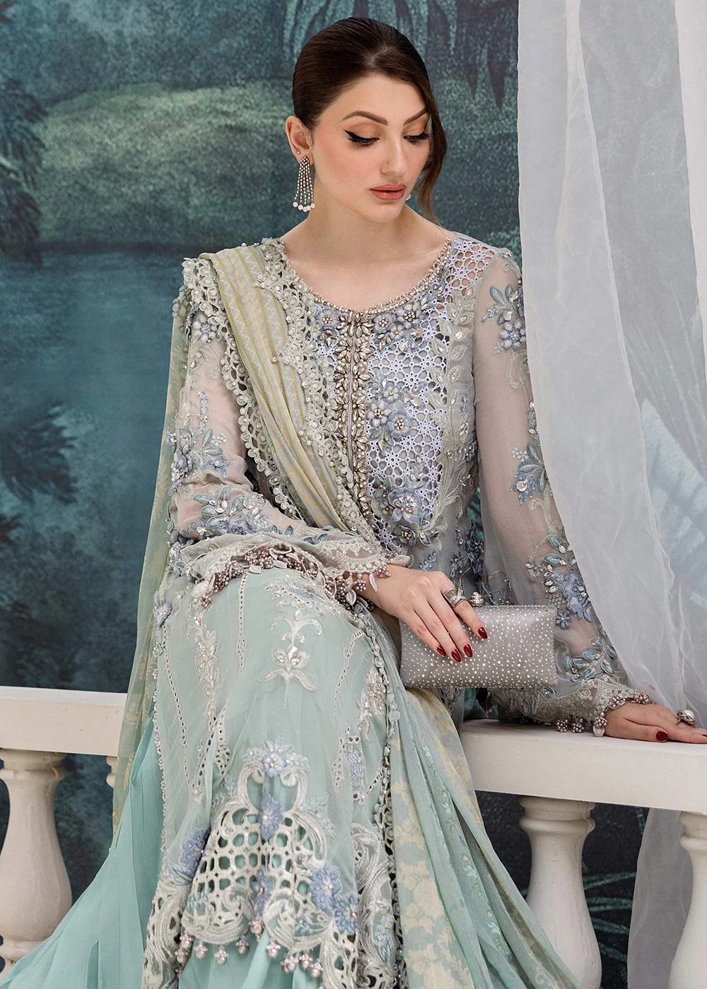 Unstitched Chiffons '25 by Maria B | MPC-25-108 - Image 4