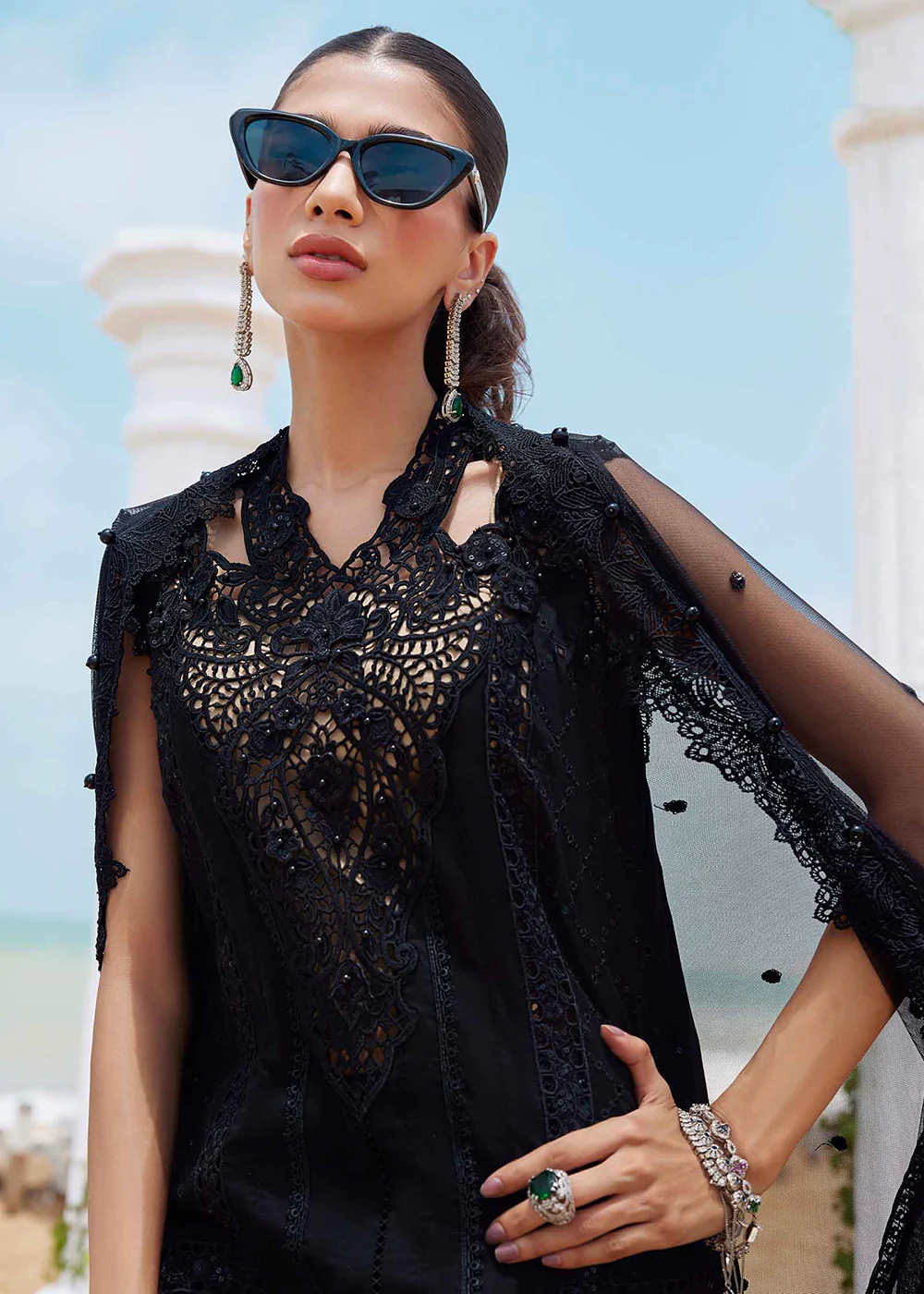 Unstitched Luxury Lawn '25 by Maria B | EL-25-01 - Image 2