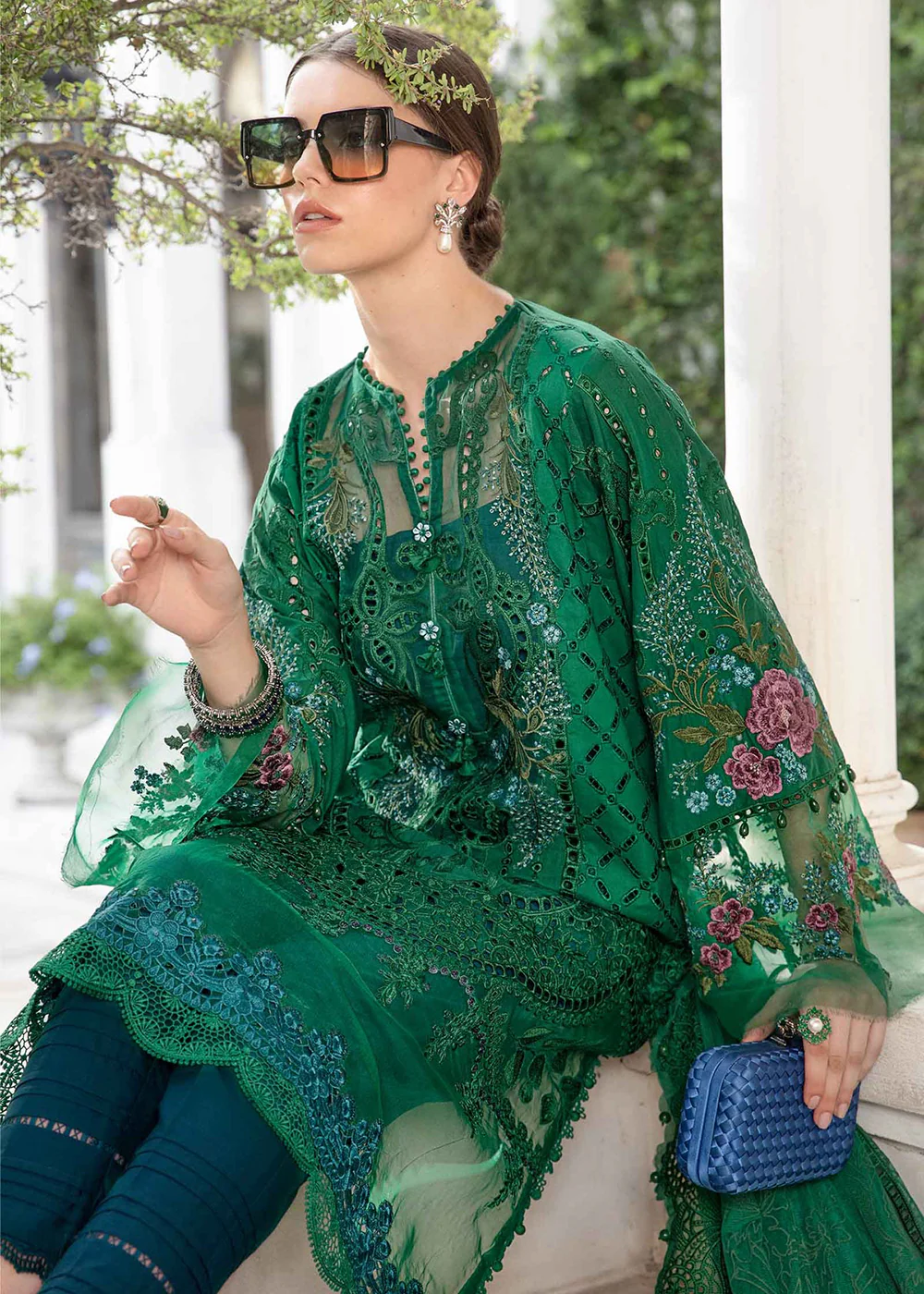 Unstitched Luxury Lawn Eid 2 Edition '24 by Maria B | EL-24-02 - Image 4
