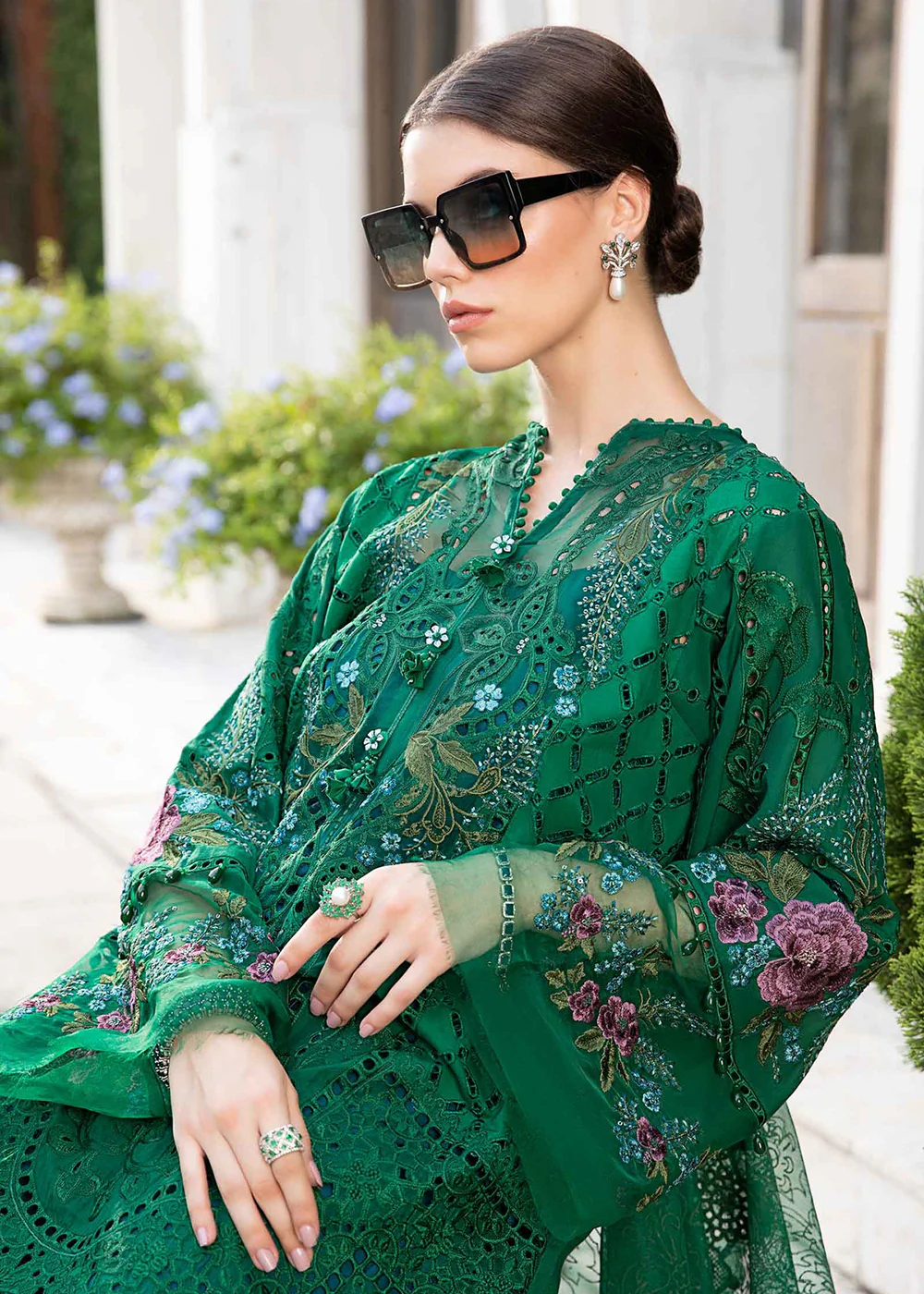Unstitched Luxury Lawn Eid 2 Edition '24 by Maria B | EL-24-02 - Image 5