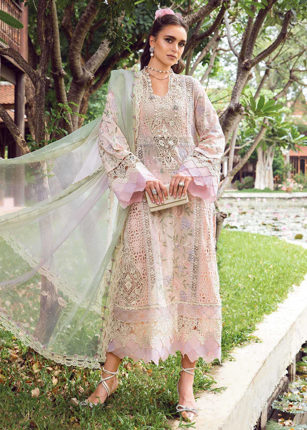 Unstitched Luxury Lawn Eid 2 Edition '24 by Maria B | EL-24-07 - Image 3