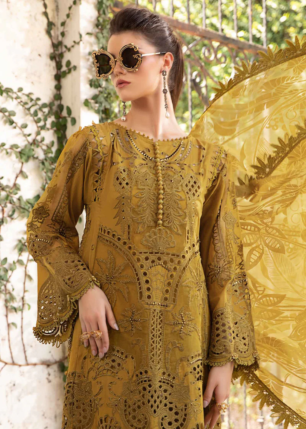 Unstitched Luxury Lawn Eid 2 Edition '24 by Maria B | EL-24-08 - Image 2