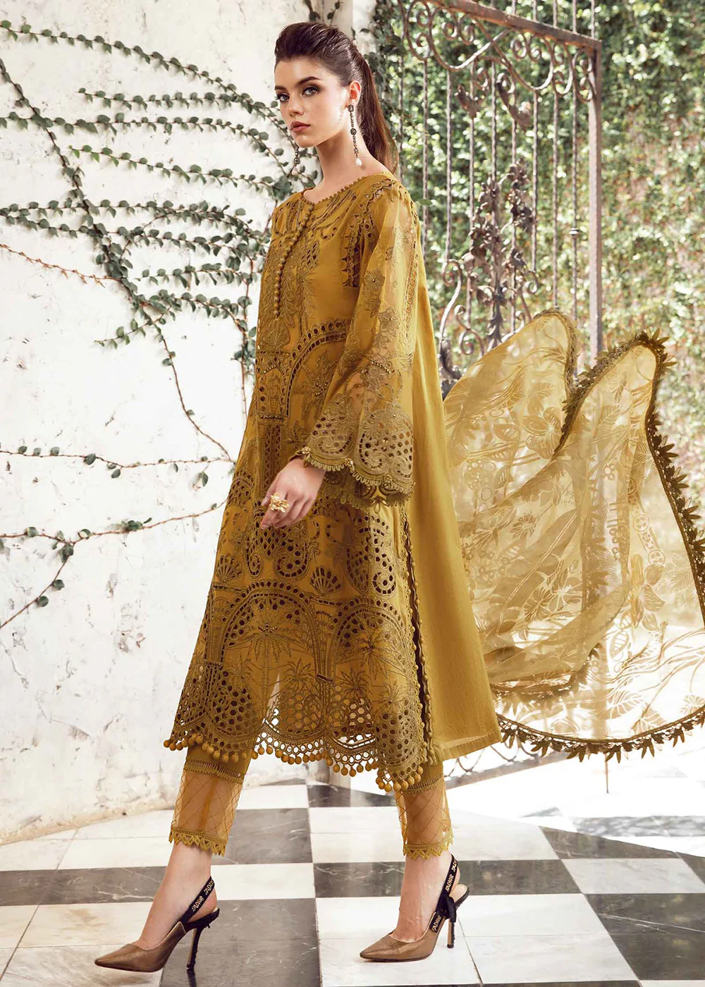 Unstitched Luxury Lawn Eid 2 Edition '24 by Maria B | EL-24-08 - Image 5