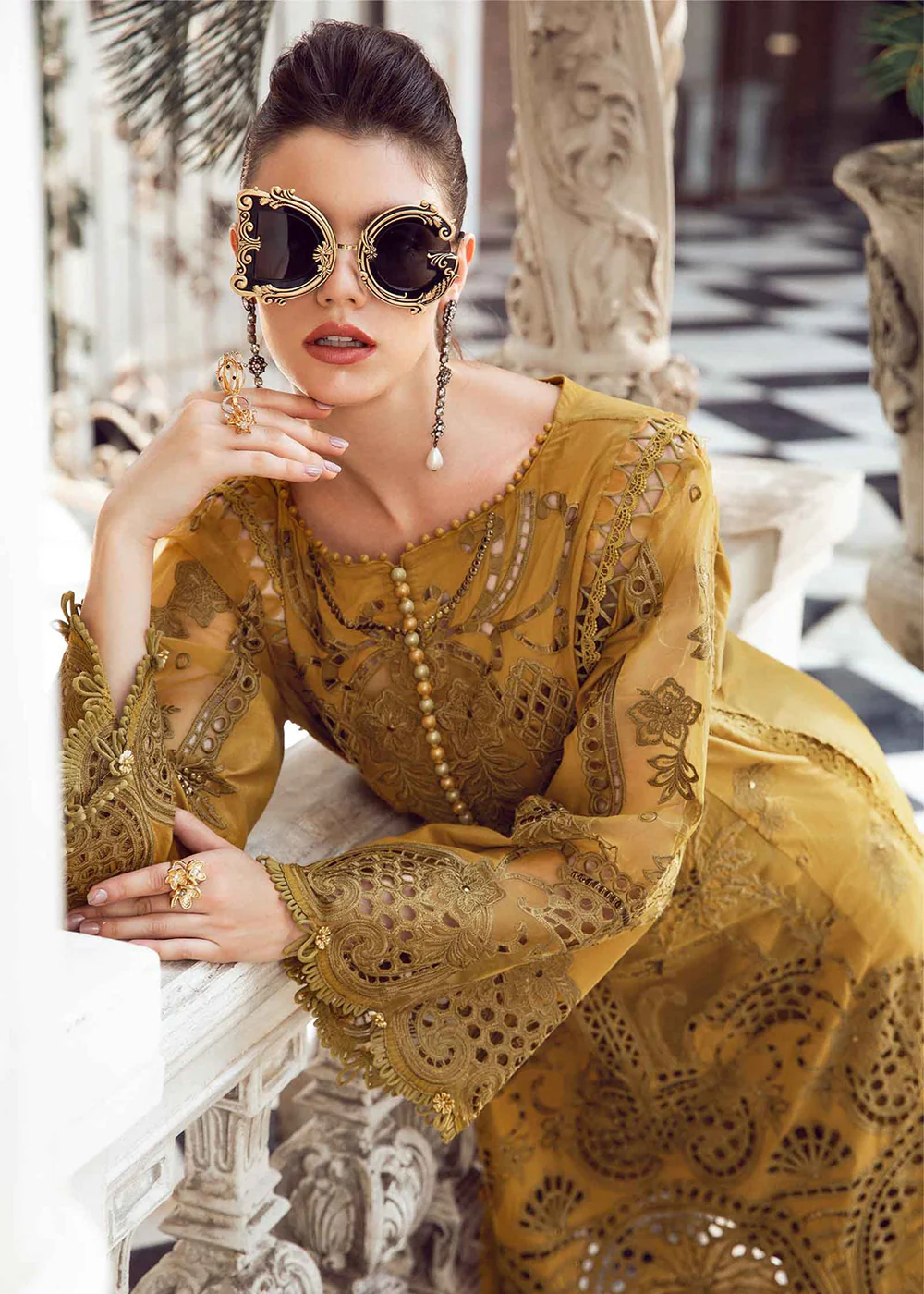 Unstitched Luxury Lawn Eid 2 Edition '24 by Maria B | EL-24-08 - Image 6