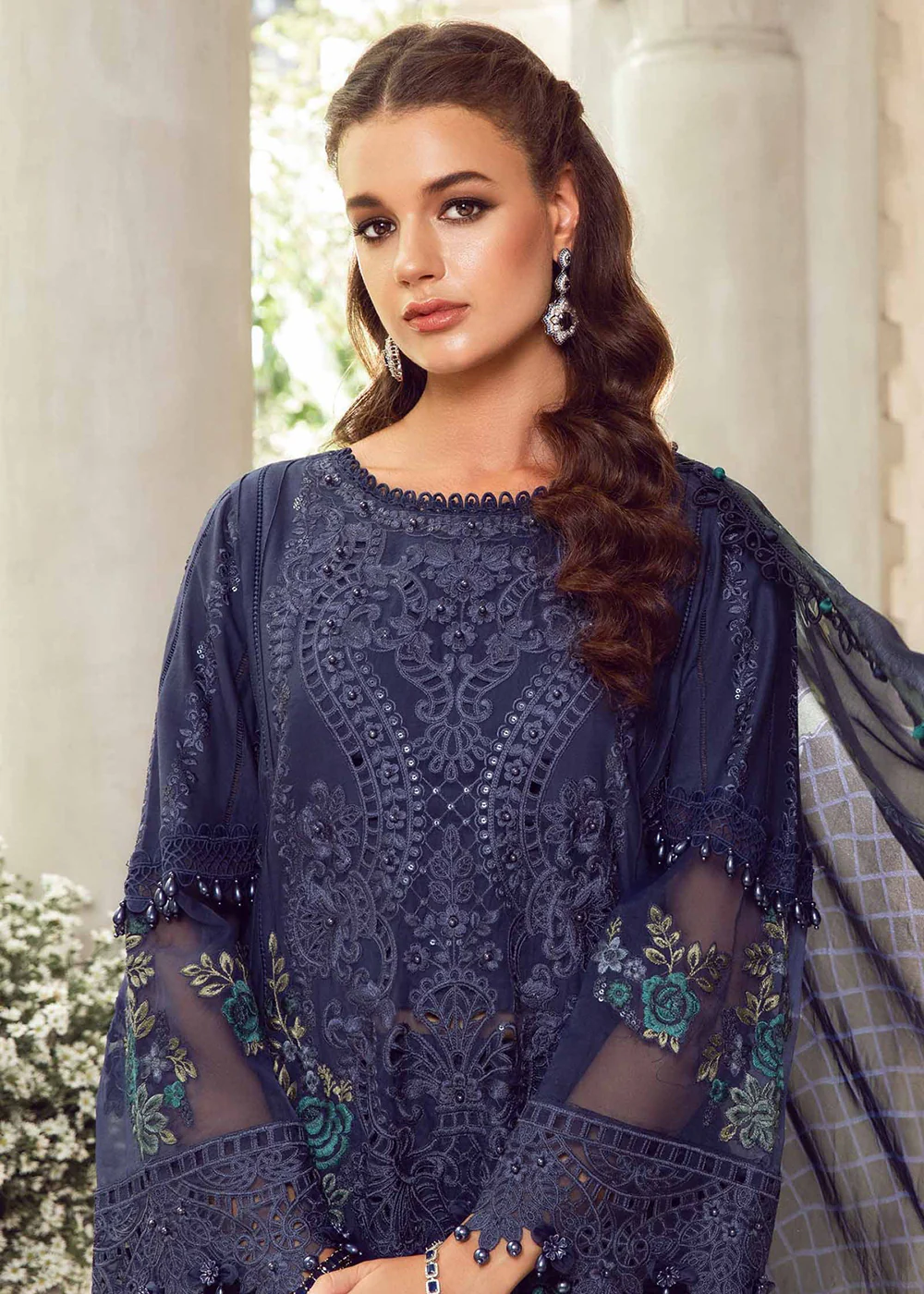 Unstitched Luxury Lawn Eid 2 Edition '24 by Maria B | EL-24-09 - Image 2