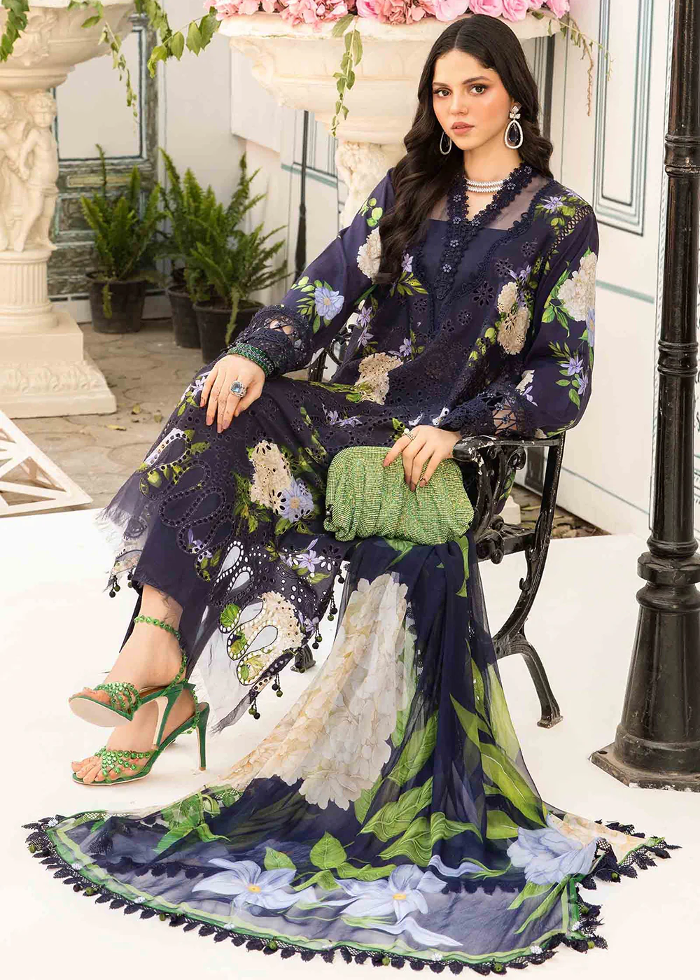 Unstitched M Prints Summer Edit '25 by Maria B | MPT-2602-B - Image 6