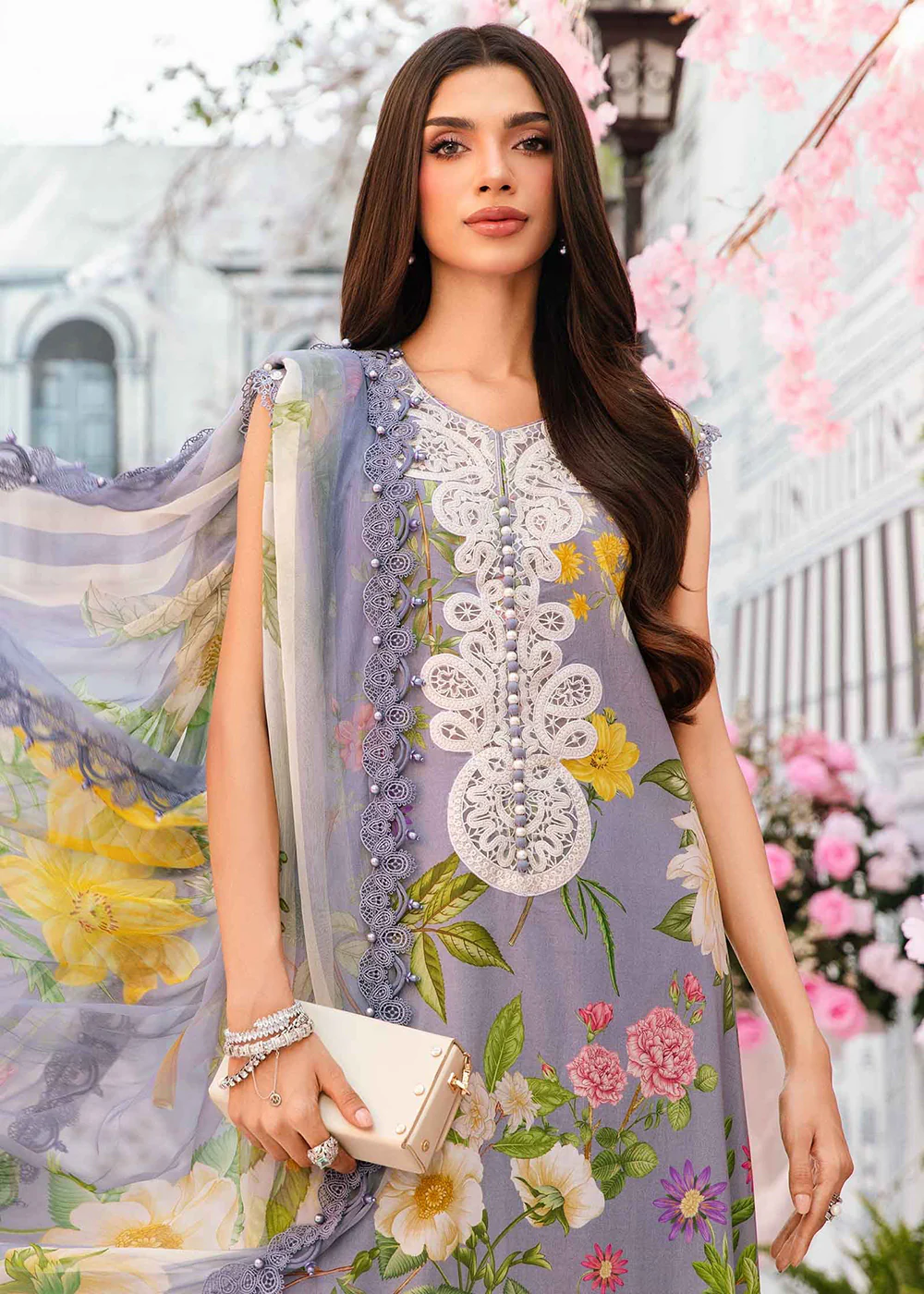 Unstitched M Prints Summer Edit '25 by Maria B | MPT-2604-A - Image 2