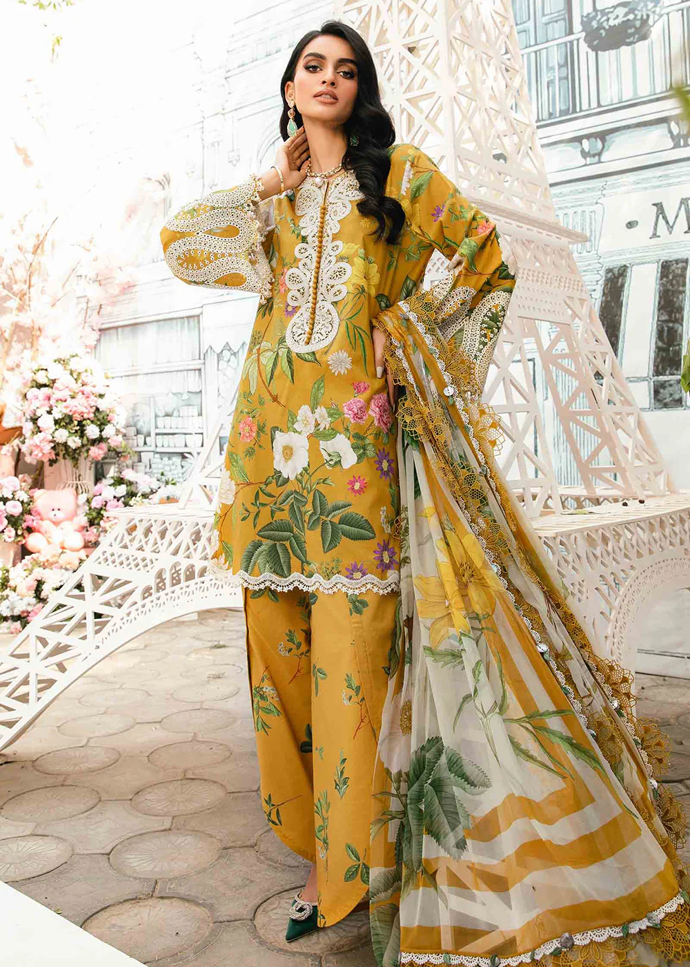 Unstitched M Prints Summer Edit '25 by Maria B | MPT-2604-B - Image 5