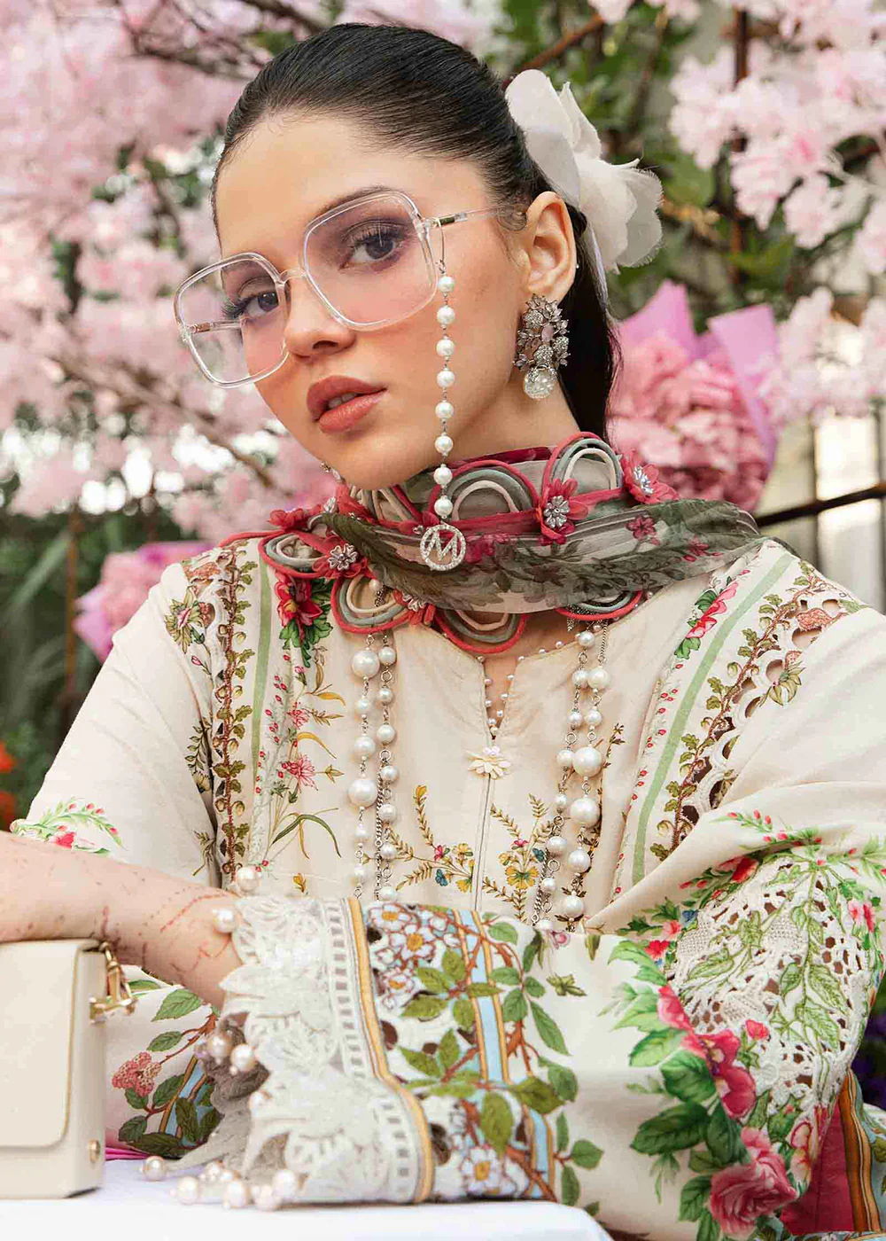 Unstitched M Prints Summer Edit '25 by Maria B | MPT-2605-A - Image 4