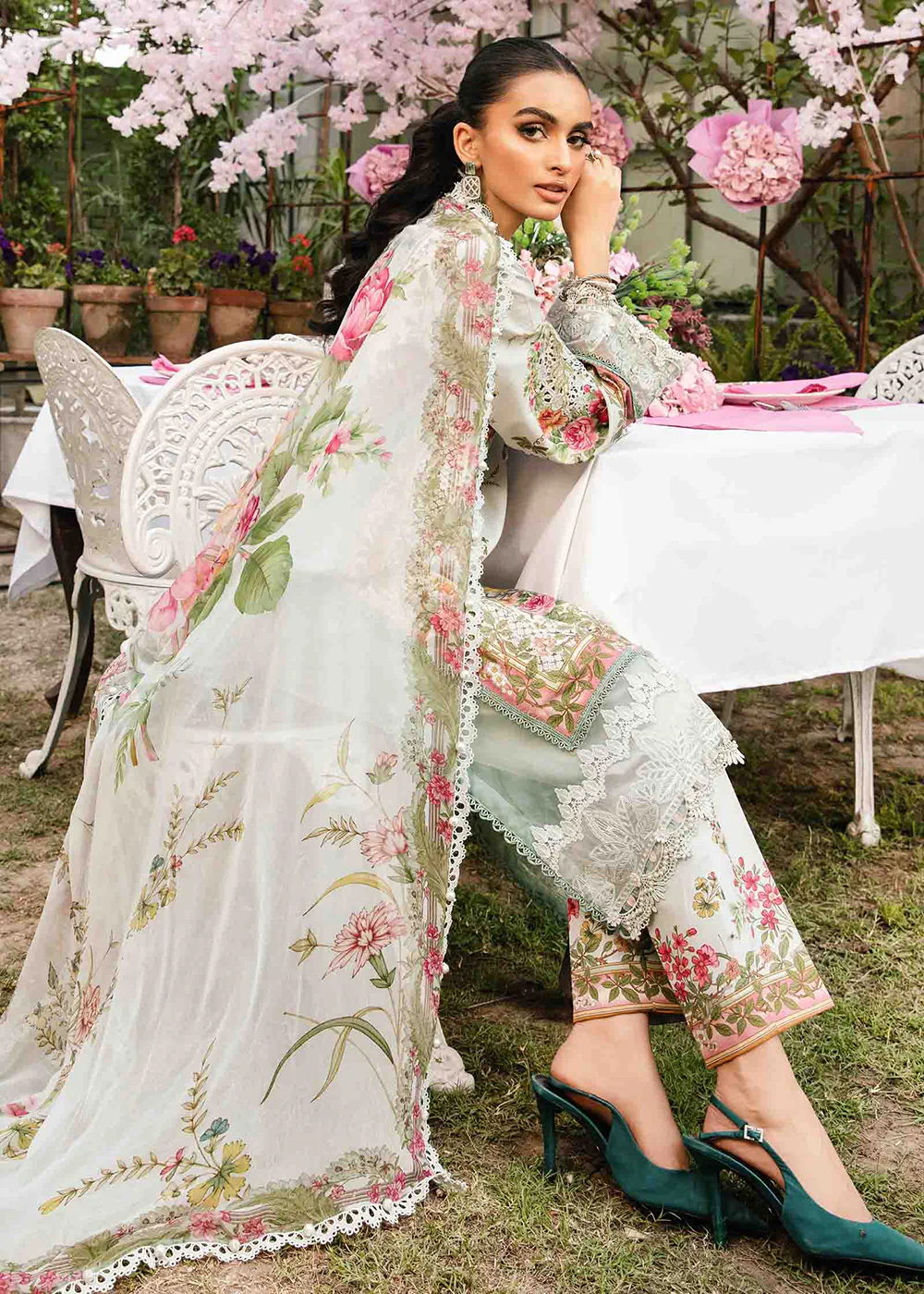 Unstitched M Prints Summer Edit '25 by Maria B | MPT-2605-B - Image 4