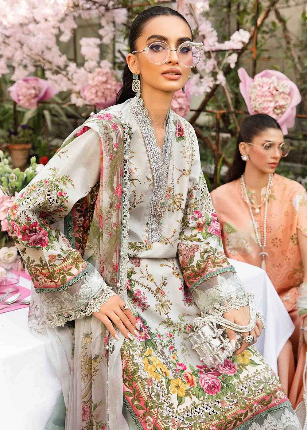 Unstitched M Prints Summer Edit '25 by Maria B | MPT-2605-B - Image 5