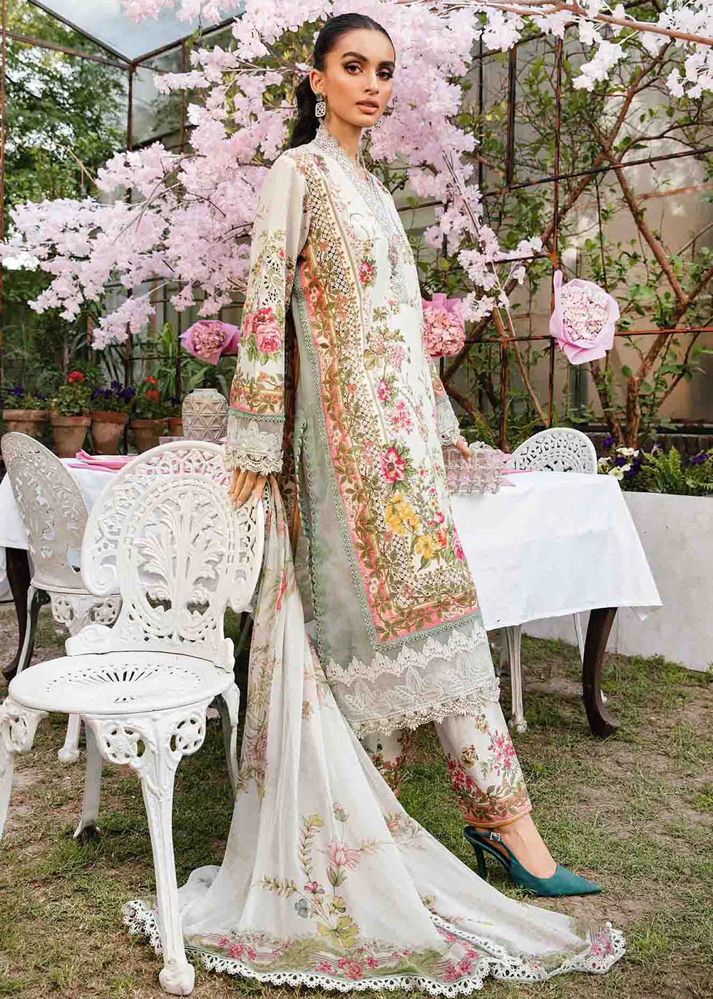 Unstitched M Prints Summer Edit '25 by Maria B | MPT-2605-B - Image 6