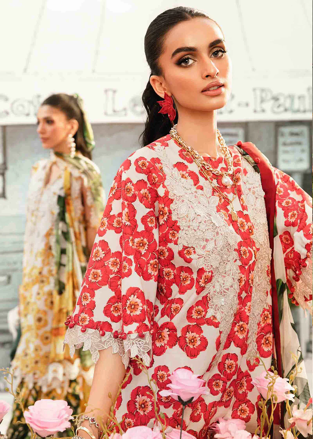 Unstitched M Prints Summer Edit '25 by Maria B | MPT-2606-B - Image 2