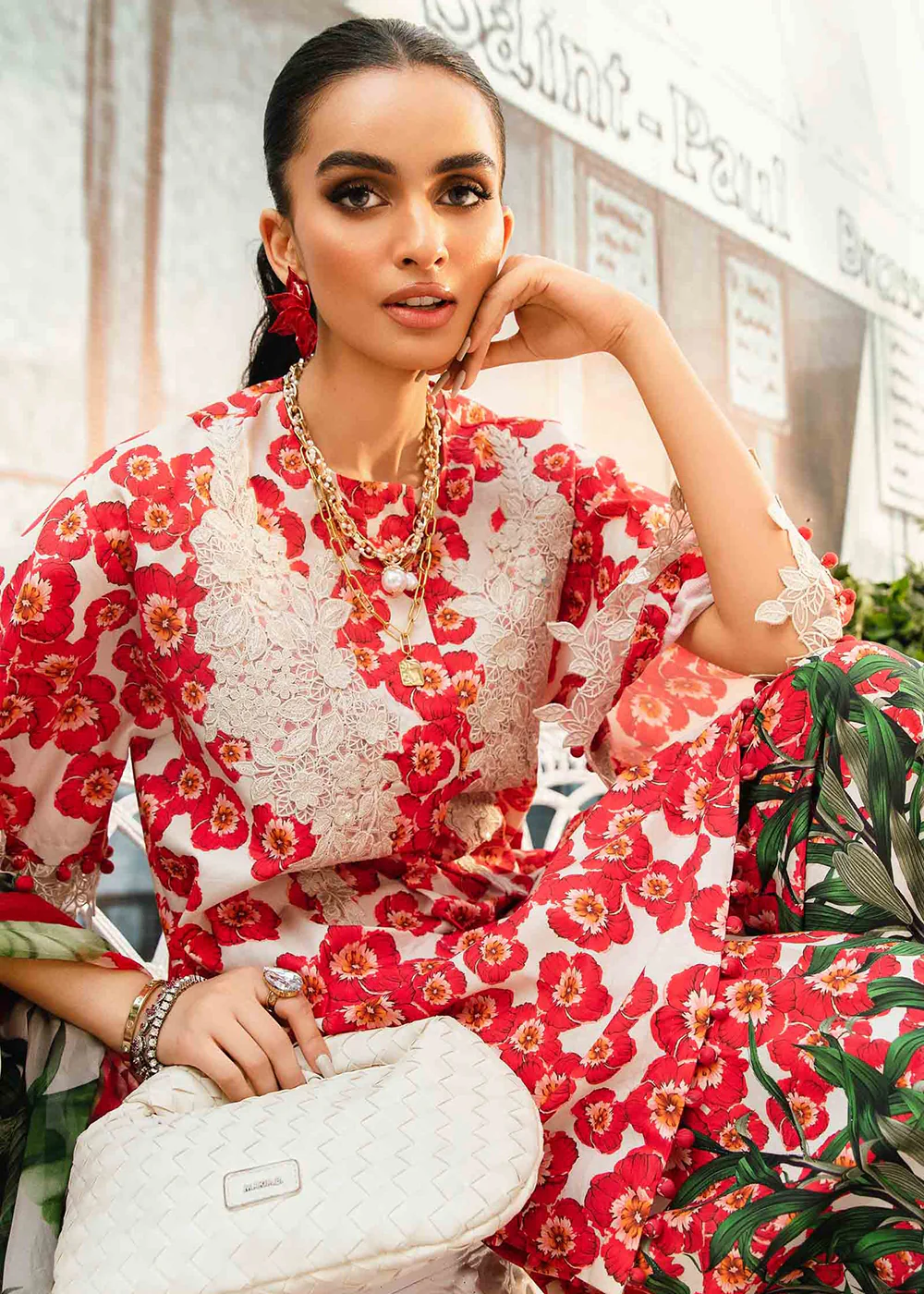 Unstitched M Prints Summer Edit '25 by Maria B | MPT-2606-B - Image 5