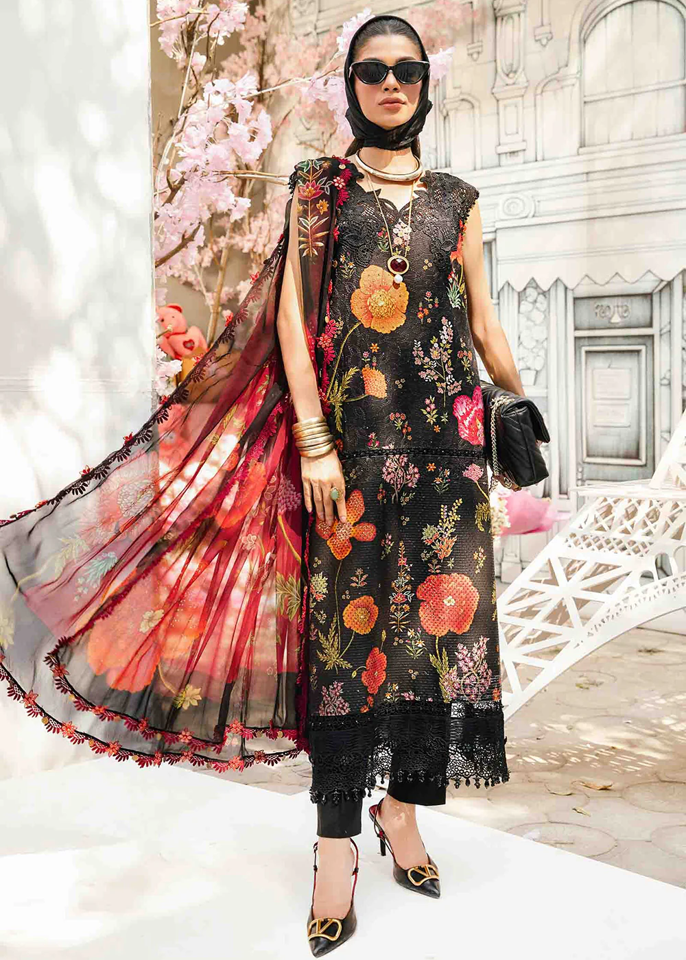 Unstitched M Prints Summer Edit '25 by Maria B | MPT-2607-B