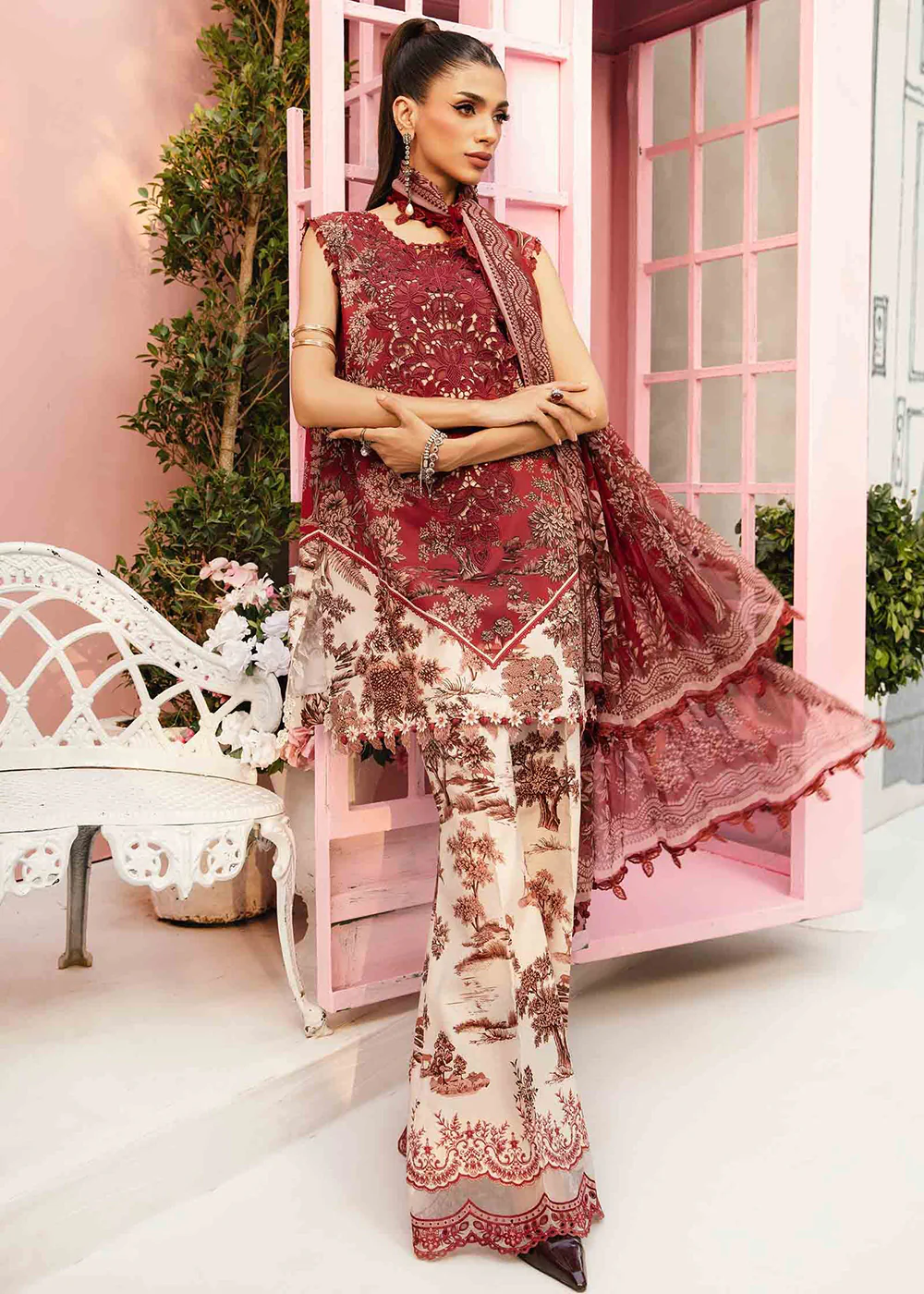 Unstitched M Prints Summer Edit '25 by Maria B | MPT-2608-A - Image 5