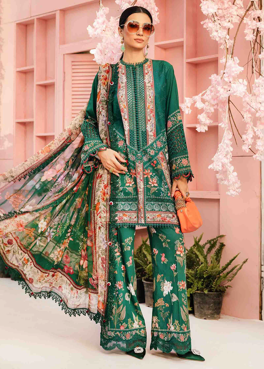 Unstitched M Prints Summer Edit '25 by Maria B | MPT-2610-A - Image 6