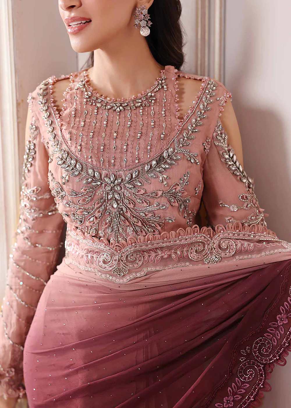 Unstitched Mbroidered Edition '25 by Maria B | BD-3001 - Image 10