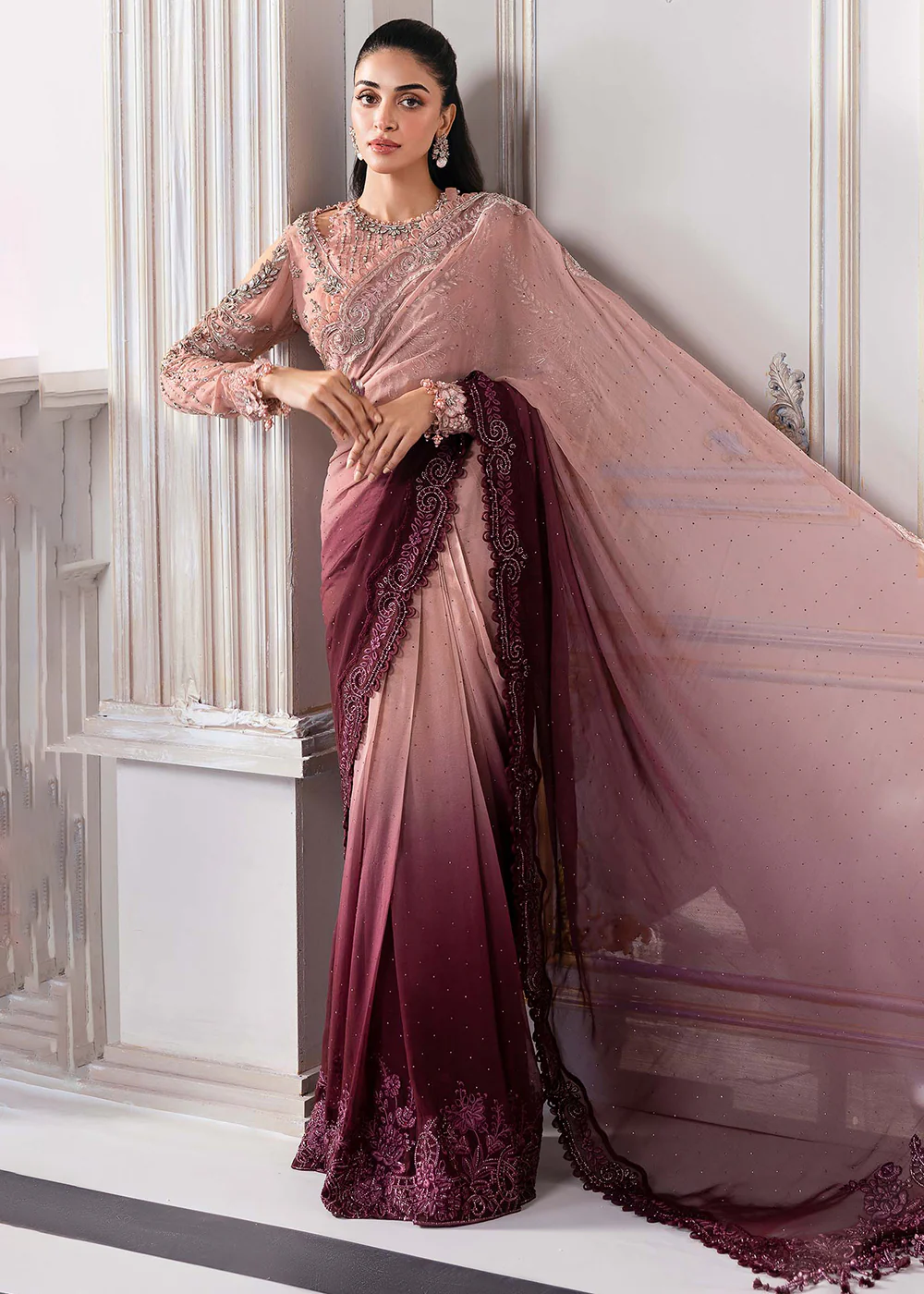 Unstitched Mbroidered Edition '25 by Maria B | BD-3001 - Image 12