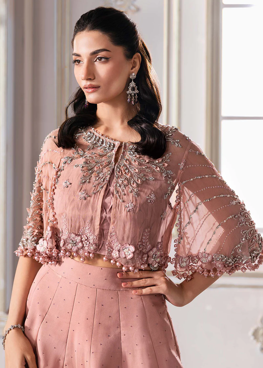 Unstitched Mbroidered Edition '25 by Maria B | BD-3001 - Image 13