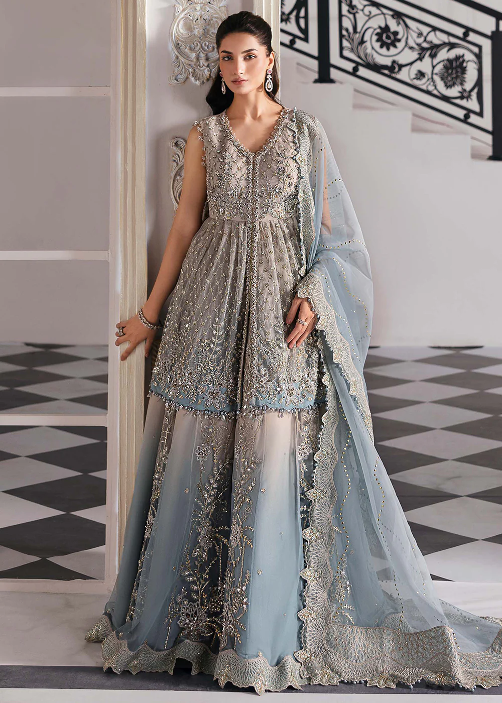 Unstitched Mbroidered Edition '25 by Maria B | BD-3002 - Image 12